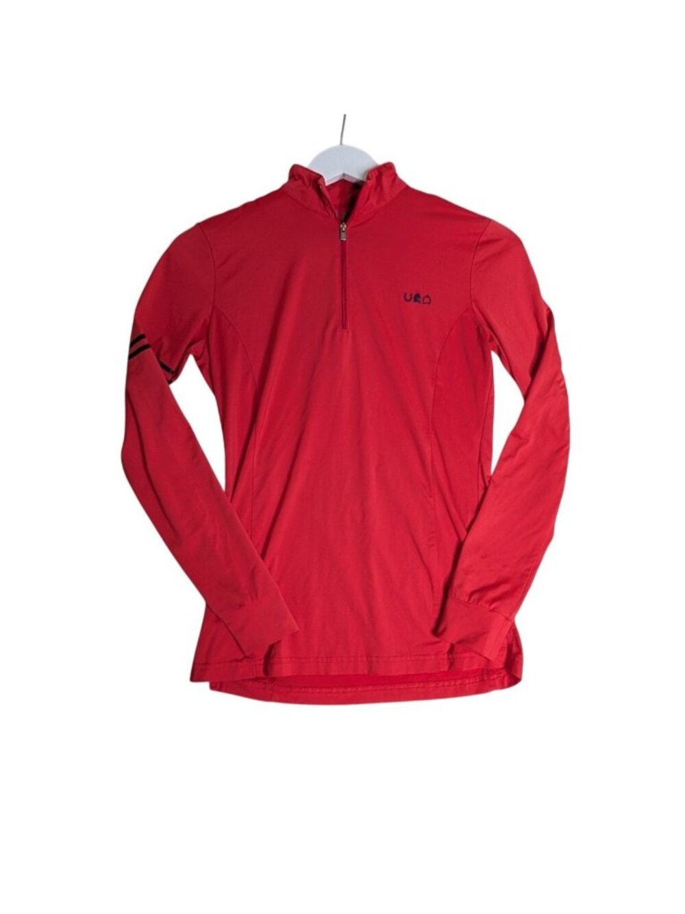 Sport Horse Lifestyle Womens Red Long-Sleeve Equestrian 1/4 Zip  Shirt Size S - Picture 10 of 10
